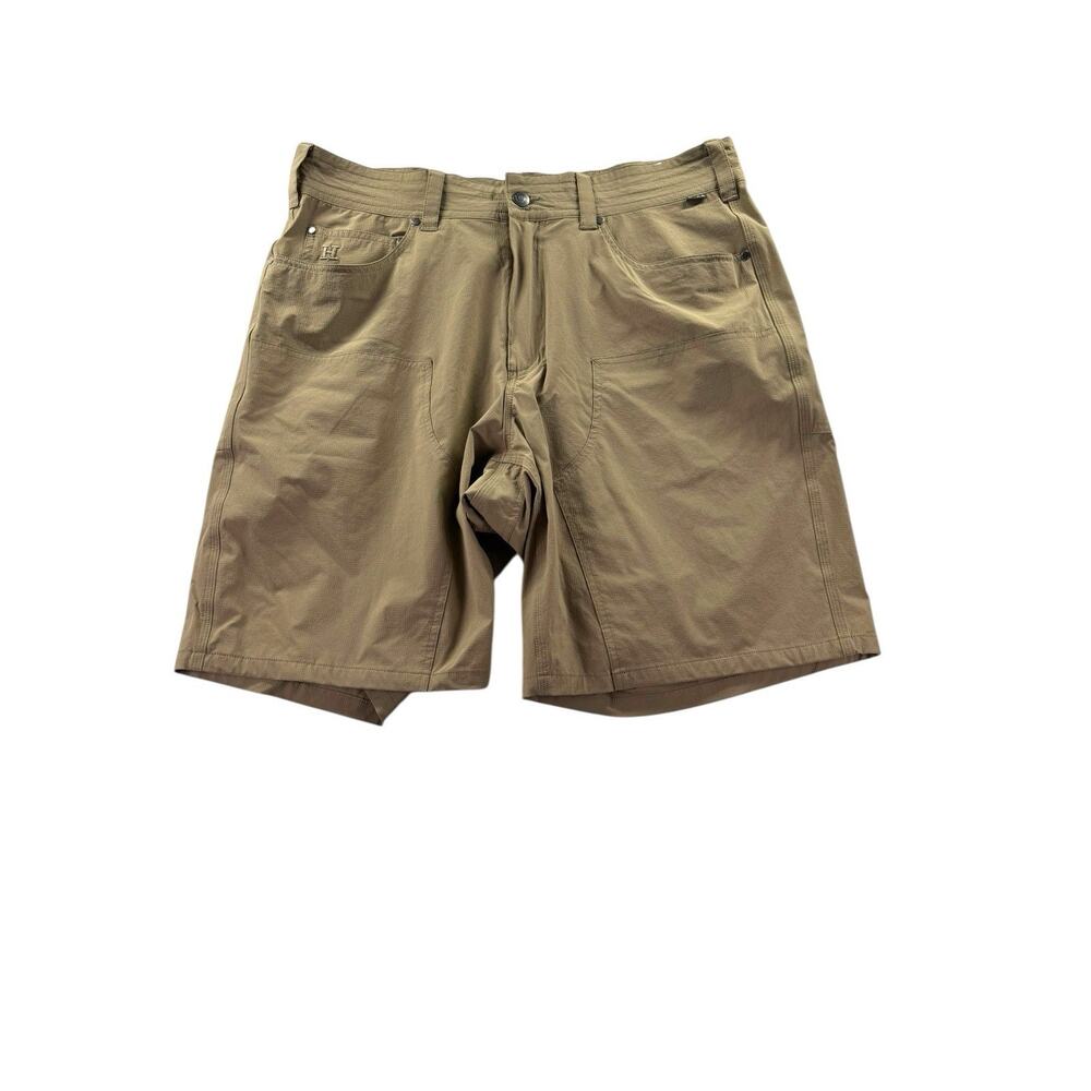 Howler Bros Brothers Watermans Work Shorts Mens Size 36 Tan Brown Ripstop